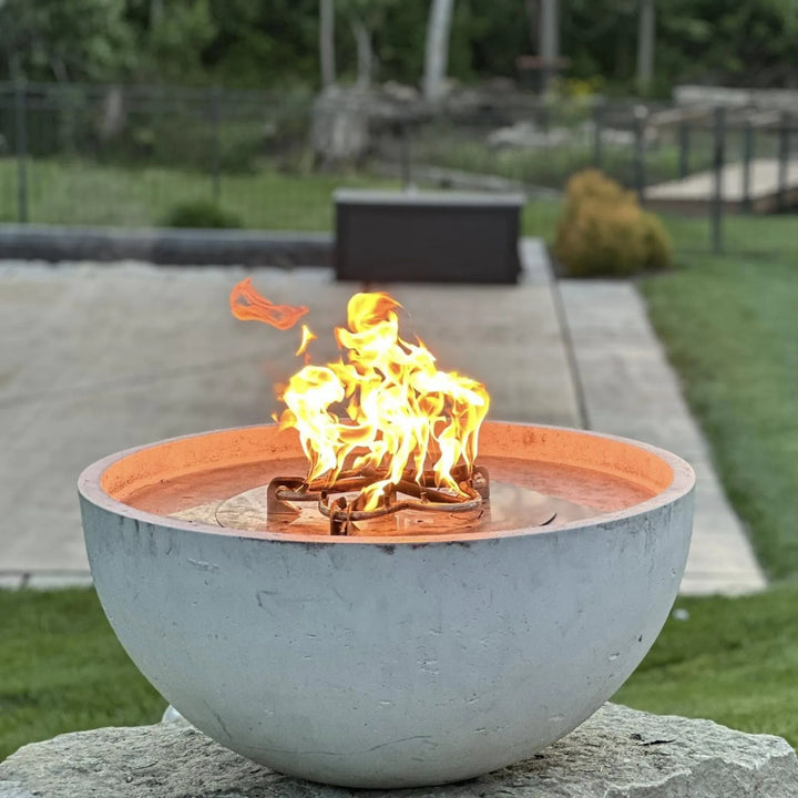 Round Torpedo Flat Hi/Lo Electronic Ignition Fire Pit Burner Kit by HPC Fire