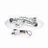 Round Torpedo Flat On/Off Electronic Ignition Fire Pit Burner Kit by HPC Fire