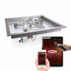 Square Torpedo Drop-In Hi/Lo Electronic Ignition Fire Pit Burner Kit by HPC Fire