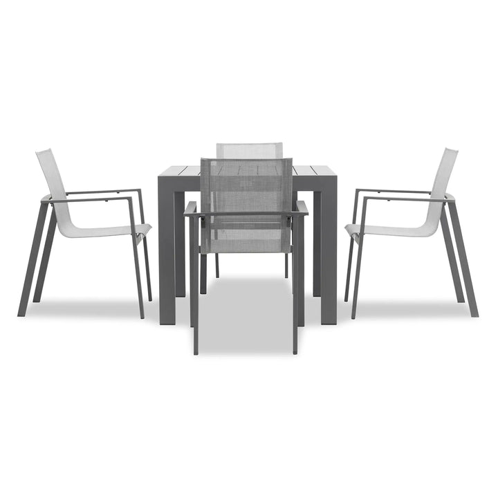 Lift Classic 4 Seat Dining Set - Slate by Harmonia Living