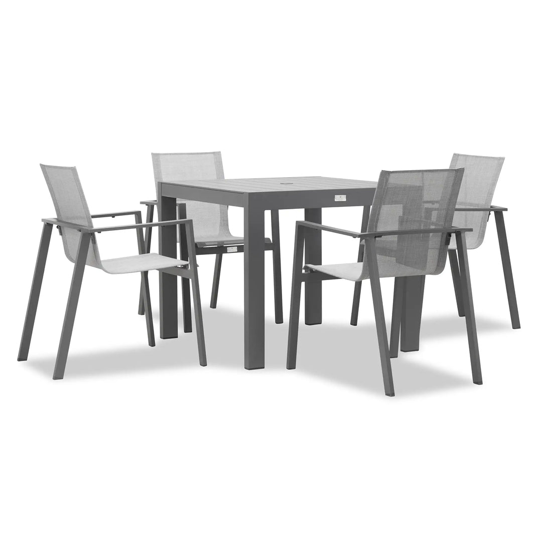 Lift Classic 4 Seat Dining Set - Slate by Harmonia Living