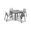 Lift Classic 4 Seat Dining Set - Slate by Harmonia Living