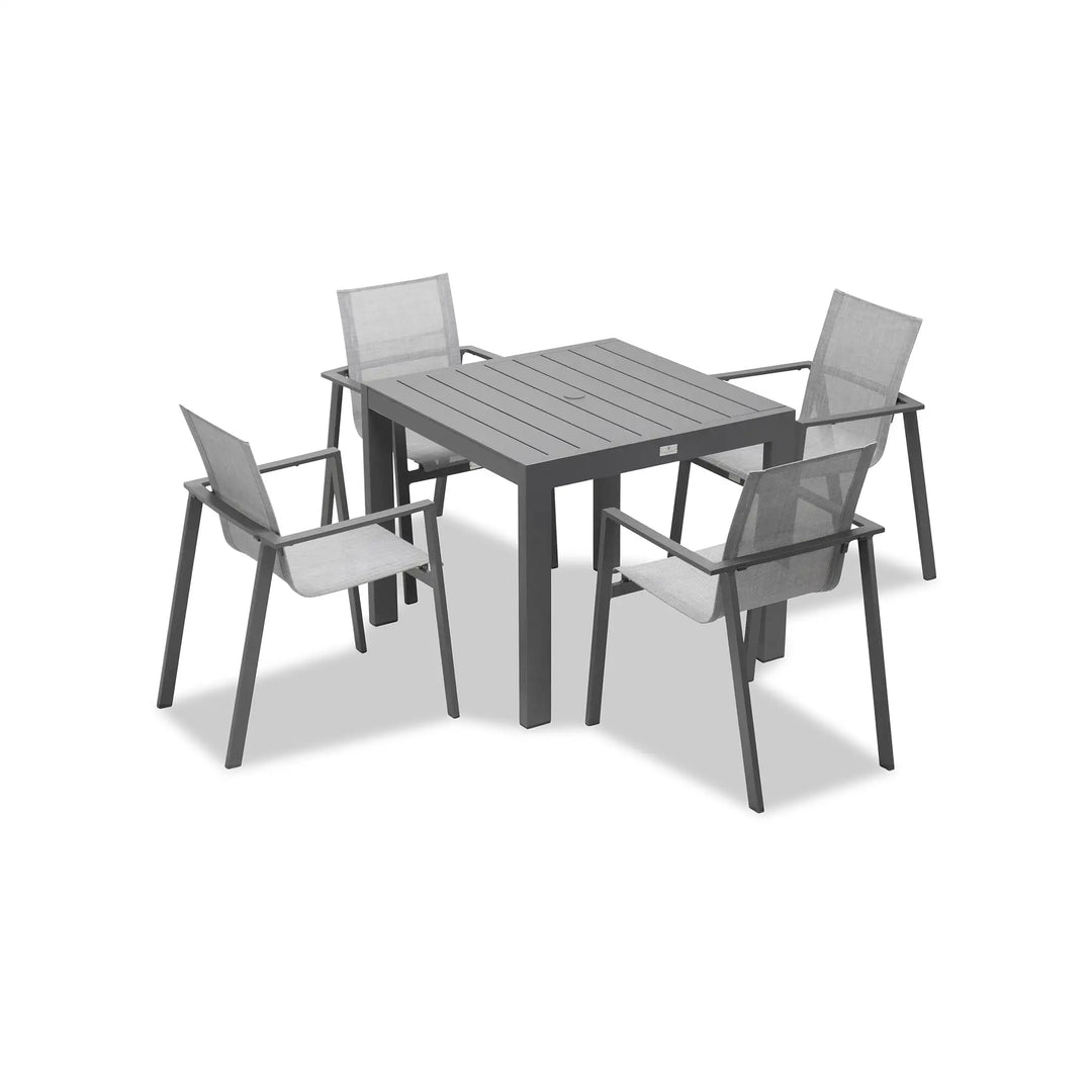 Lift Classic 4 Seat Dining Set - Slate by Harmonia Living