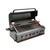 6-Burner with Rotisserie Kit 44" Stainless Steel Propane Gas Built In Grill - MABi805 by Mont Alpi