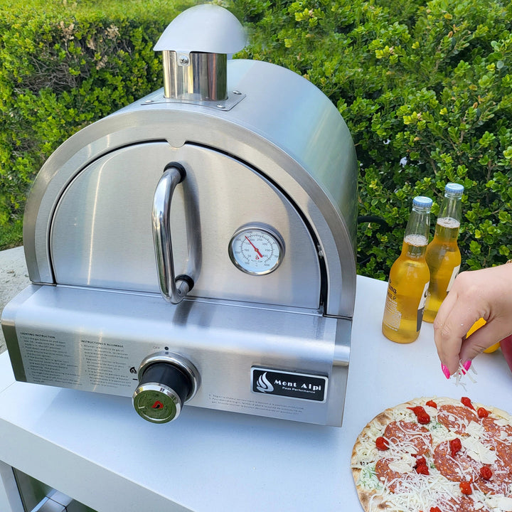 Portable Stainless Steel Propane Outdoor Pizza Oven - MAPZ-SS by Portable Stainless Steel Propane Outdoor Pizza Oven - MAPZ-SS by