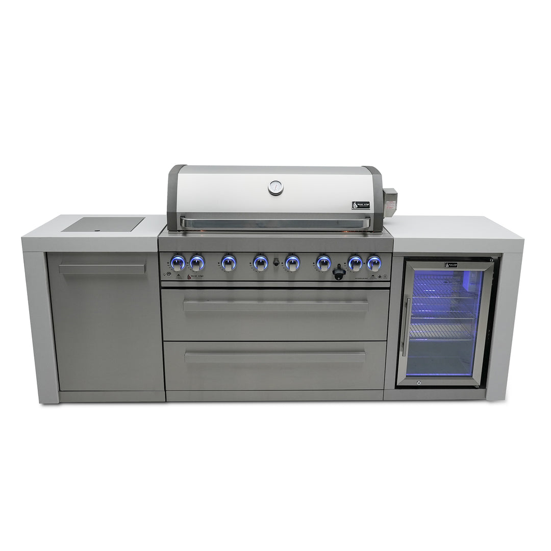Deluxe 6-Burner Natural Gas BBQ Island Grill MAi805-DFC by Mont