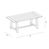 Mill 6 Seat Reclaimed Teak Outdoor Dining Table by Harmonia Living