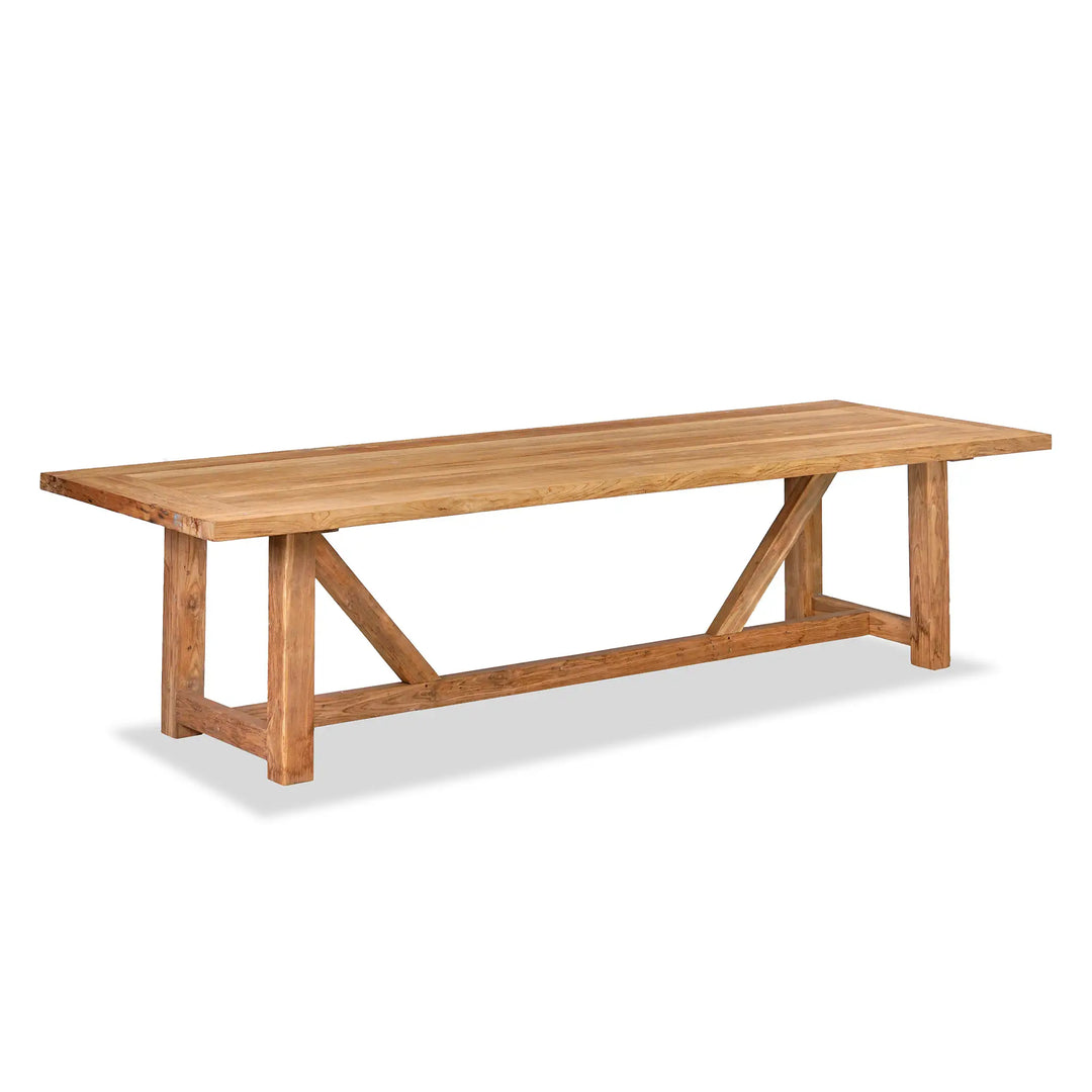 Noble 10 Seat Reclaimed Teak Outdoor Dining Table by Harmonia Living