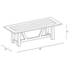 Noble 10 Seat Reclaimed Teak Outdoor Dining Table by Harmonia Living