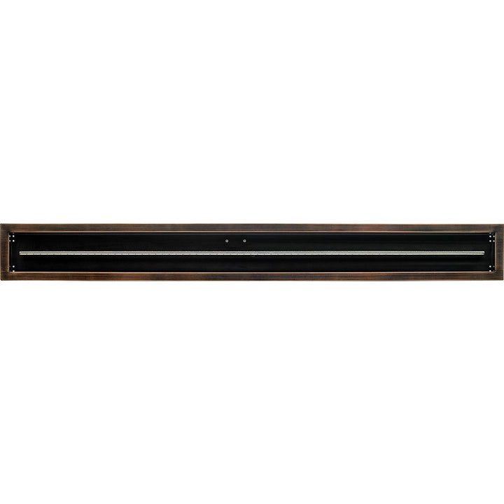 72" x 6" Linear Oil Rubbed Bronze Drop-In Pan by American Fire Products