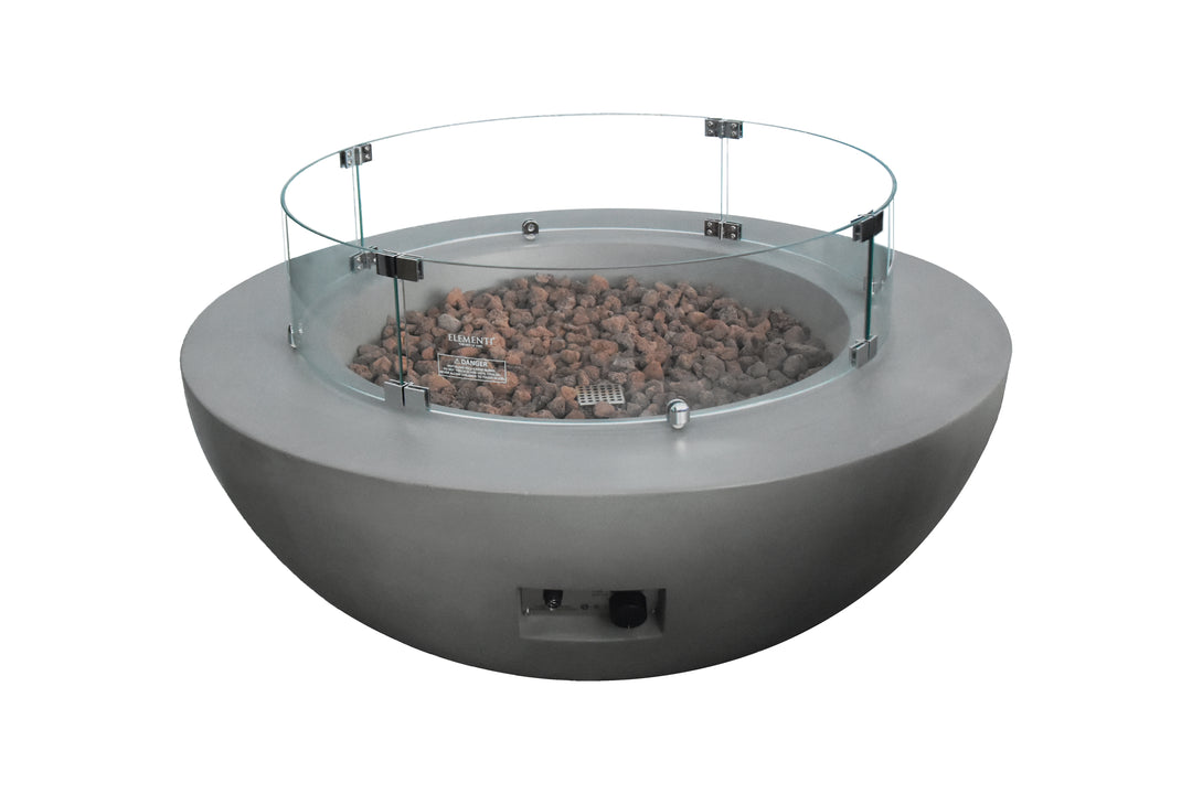 Lunar Concrete Fire Bowl