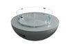 Lunar Concrete Fire Bowl