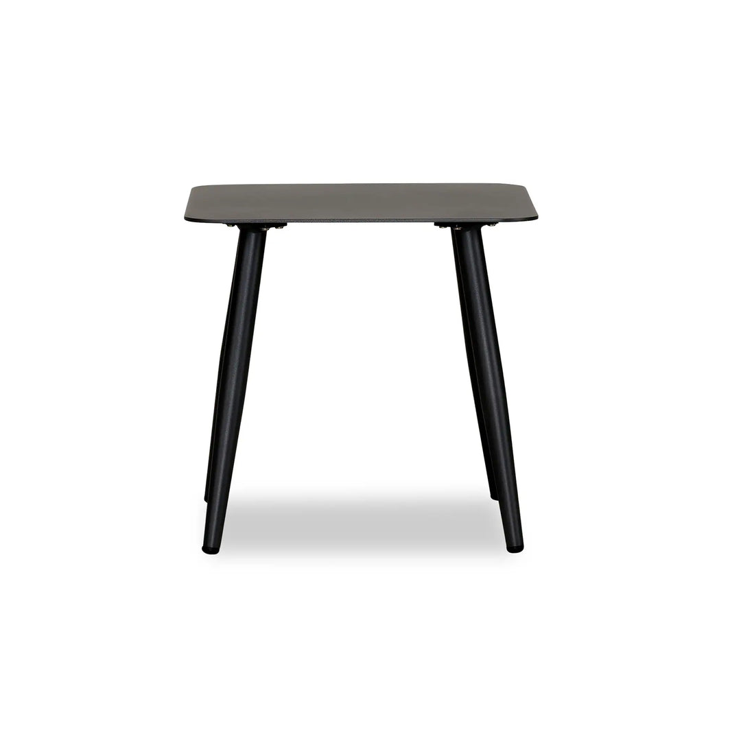 Olio Square End Table - Black by Harmonia Living