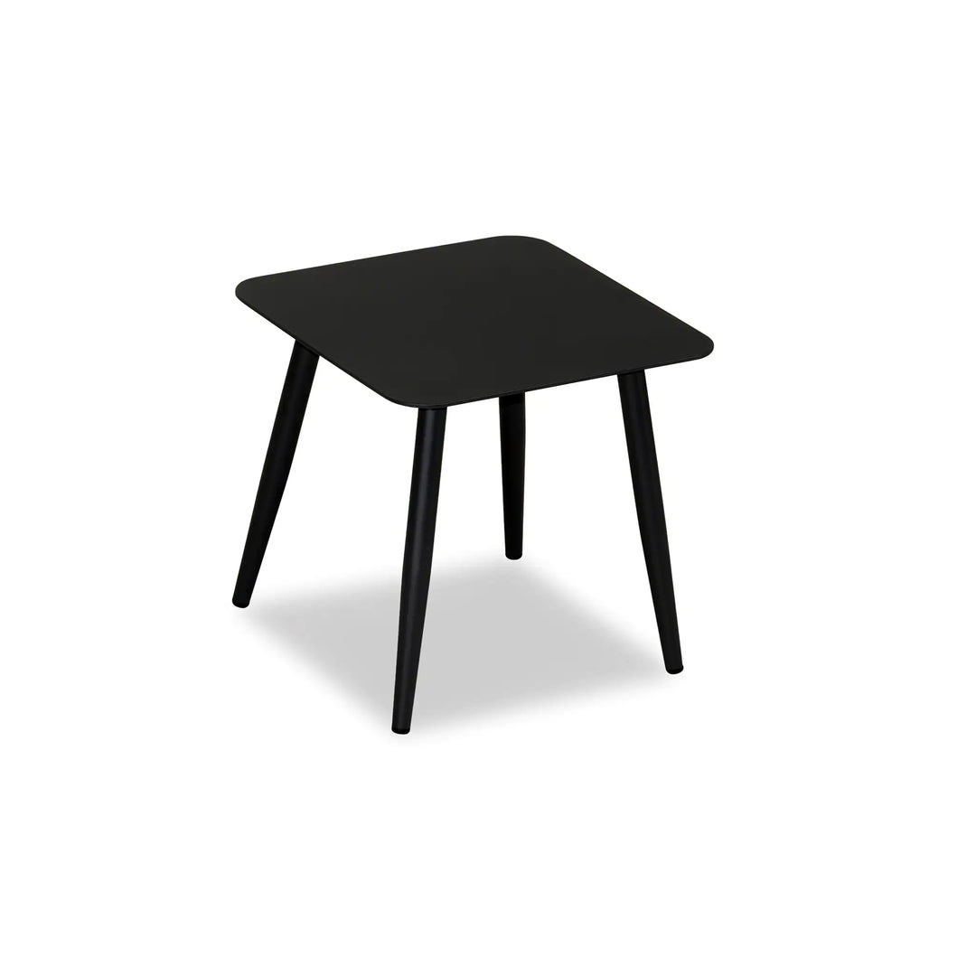 Olio Square End Table - Black by Harmonia Living