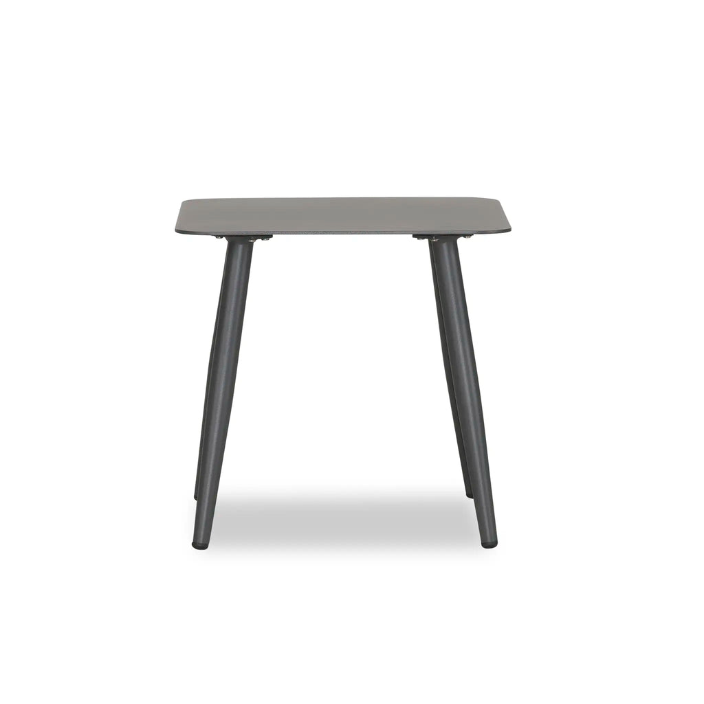 Harmonia Living Olio Aluminum Square End Table - Slate 1