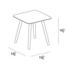 Olio Square End Table - Urban Stone by Harmonia Living