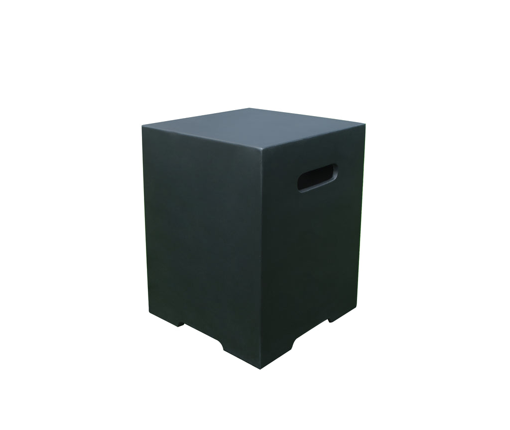 Black Square Propane Tank Cover by Elementi