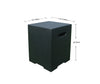Black Square Propane Tank Cover by Elementi