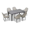 Parlor Classic 6 Seat Rectangular Dining Table - Slate by Harmonia Living