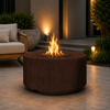 Prism Hardscapes 36" Cilindro Natural Gas Fire Bowl in Cafe - PH-706-1NG
