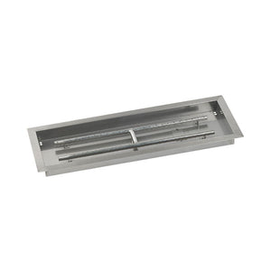Rectangle Stainless Steel Drop-In Burner and Pan by American Fireglass