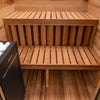 Cabin Outdoor Sauna - 4 Person w/ Harvia Spirit Wi-Fi 8kW Heater