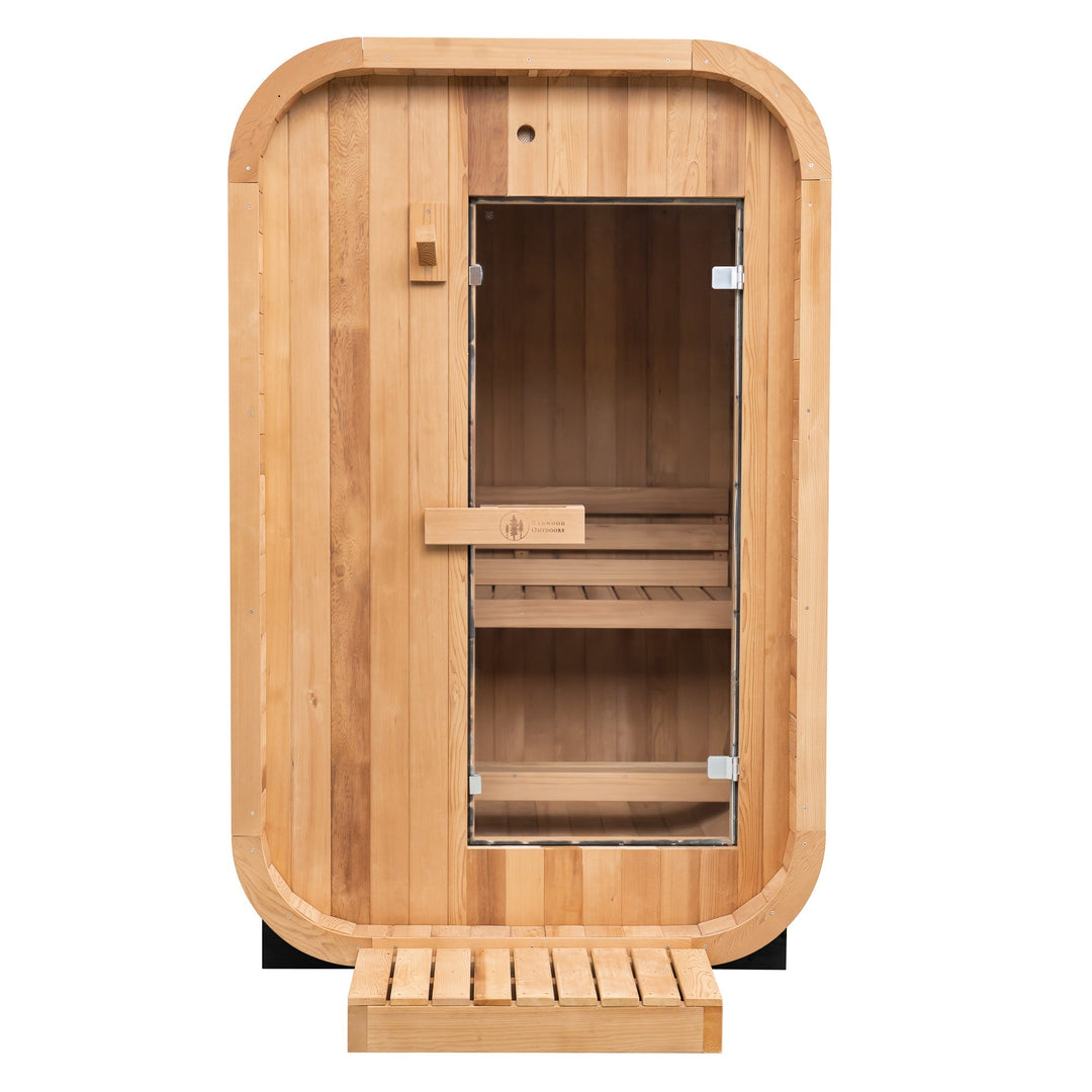 Duo Outdoor Sauna - 2 Person w/ Harvia Spirit Wi-Fi 8kW Heater