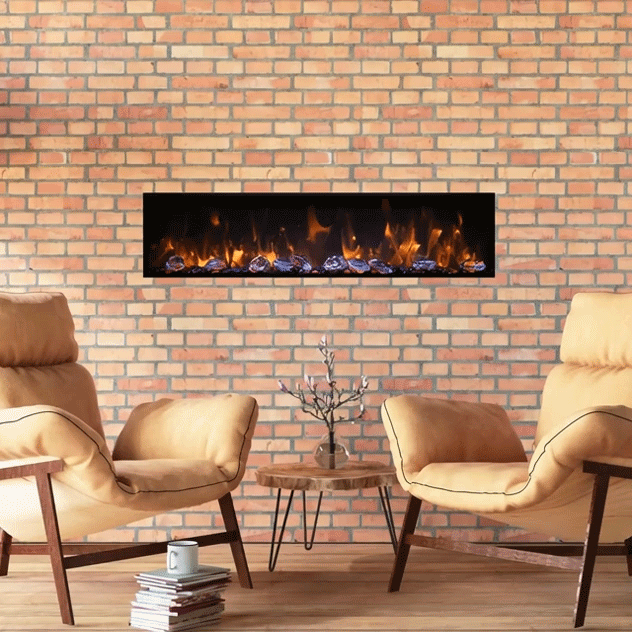 Remii Deep Indoor/Outdoor Built In Electric Fireplace