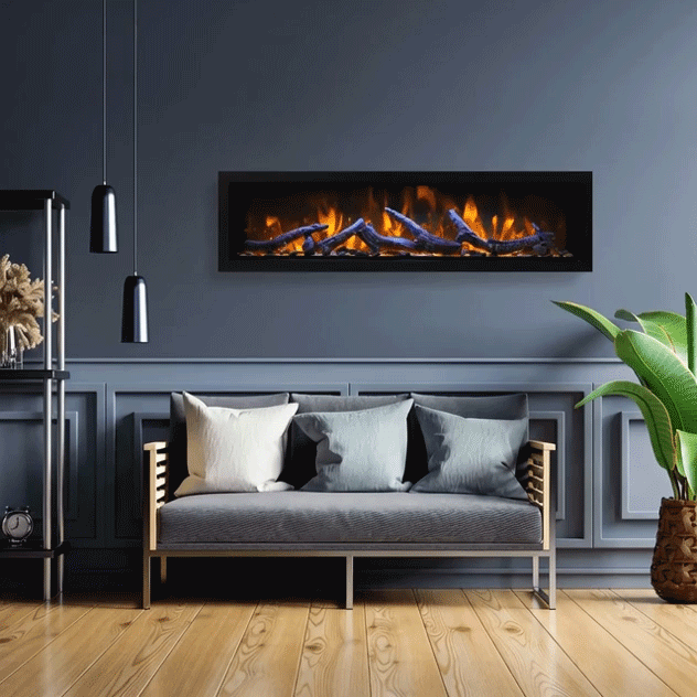 Remii Tall Indoor/Outdoor Built In Electric Fireplace