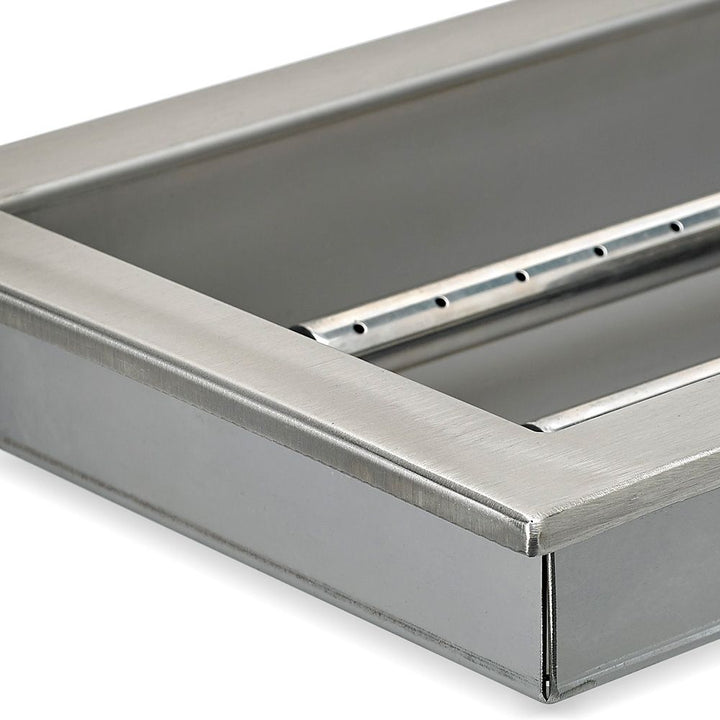 24" x 8" Rectangle CSA Certified Stainless Steel Drop-In Pan Kit by American Fire Products