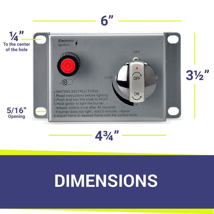 24" x 8" Rectangle CSA Certified Stainless Steel Drop-In Pan Kit by American Fire Products