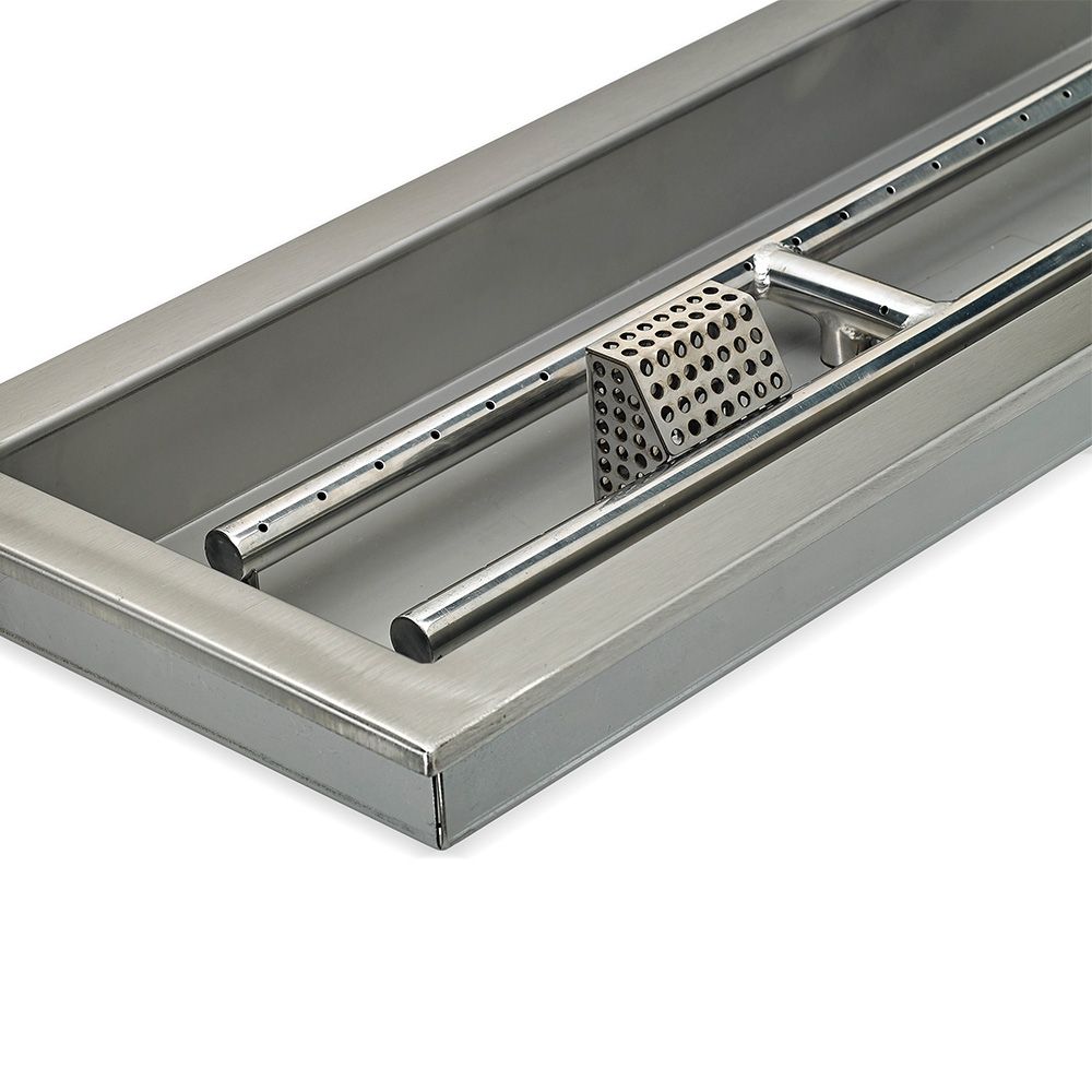 24" x 8" Rectangle CSA Certified Stainless Steel Drop-In Pan Kit by American Fire Products