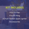 72" x 6" Linear Stainless Steel Drop-In Pan with Spark Ignition Kit - Natural Gas by American Fire Products