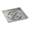 24" Square Stainless Steel Drop-In Pan with Spark Ignition Kit - Natural Gas by American Fire Products