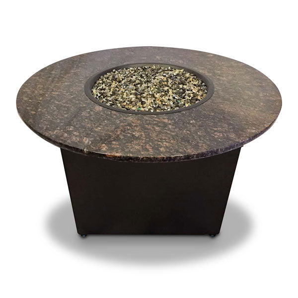 Santiago Fire Table with Brown Granite Top