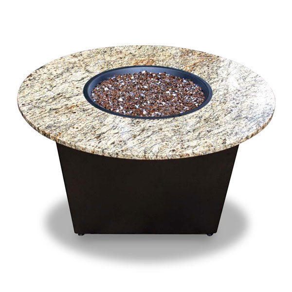 Santiago Fire Table with Santa Cecilia Granite Top