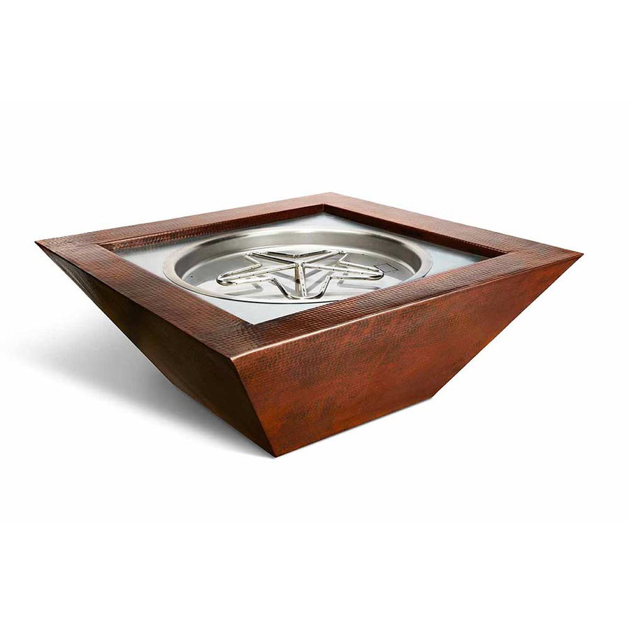 Sedona Hammered Copper Torpedo Fire Bowl 40" by HPC Fire