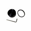 Starfire Designs Béton Fire Pit Replacement Valve Knob kit with matching black band cover and Allen wrench, shown neatly arranged for assembly and adjustment.