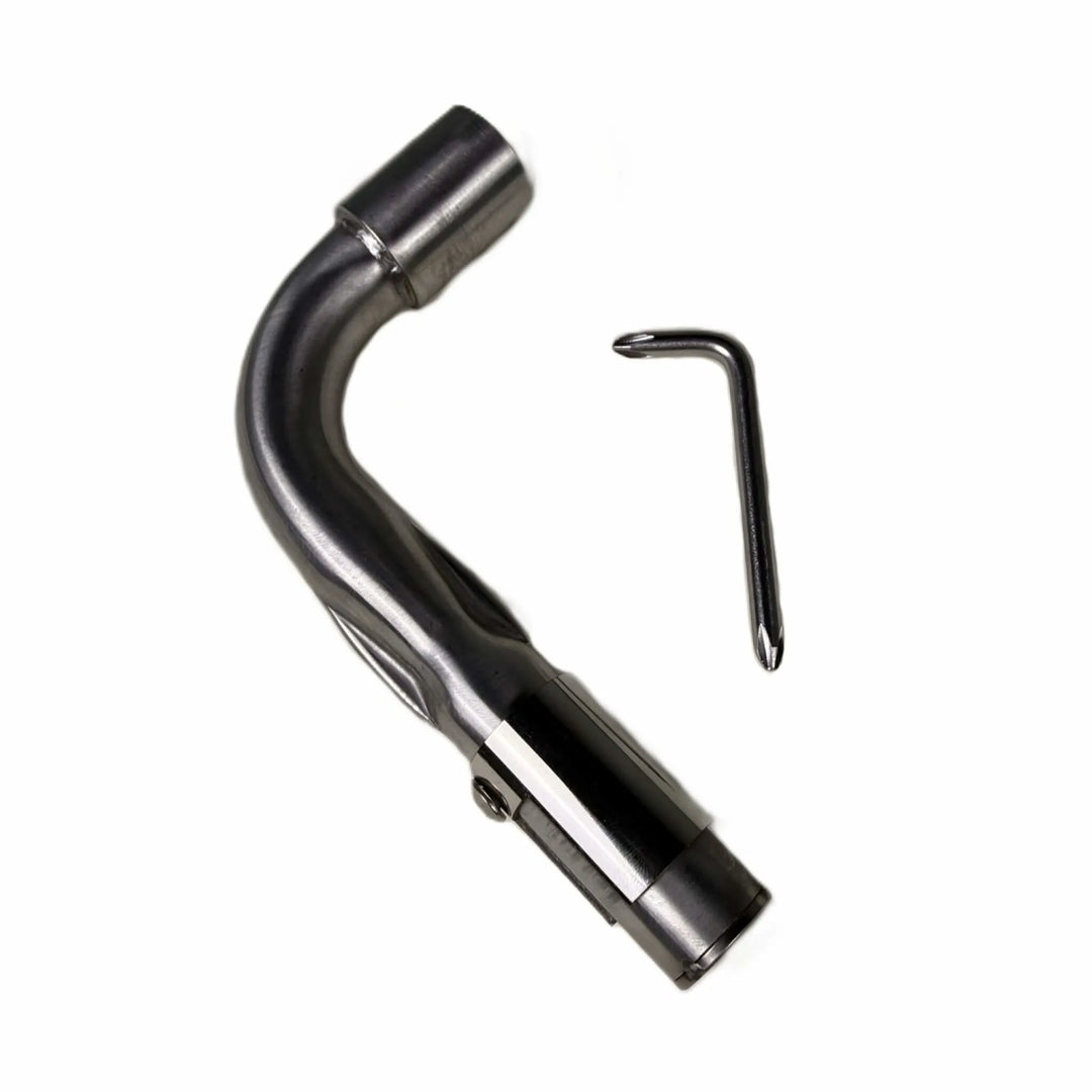 Starfire Designs Béton Fire Pit Venturi Pipe for natural gas, crafted from durable stainless steel with included adjustment tool for easy installation.