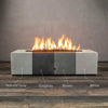 60" x 24" Rectangle Rustic Gravity Concrete (GFRC) Fire Pit - Colors