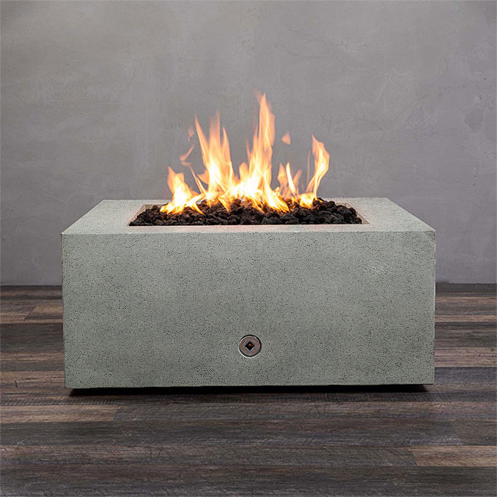 Starfire Designs Rustic Gravity 36" Square Concrete Gas Fire Pit