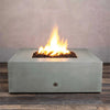 45" Square Rustic Gravity Concrete (GFRC) Fire Pit by Starfire Designs