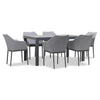 Tailor Classic 6 Seat Rectangular Dining Table - Slate by Harmonia Living