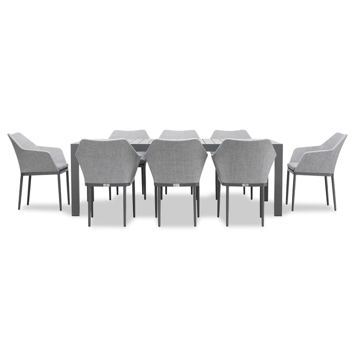 Tailor Classic 8 Seat Rectangular Dining Table - Slate by Harmonia Living