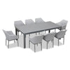 Tailor Classic 8 Seat Rectangular Dining Table - Slate by Harmonia Living