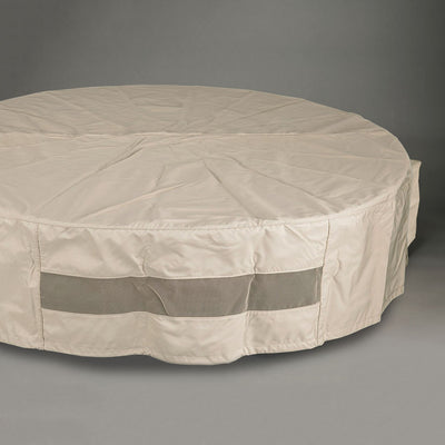 42" Round Fabric Fire Pit Cover - Tan