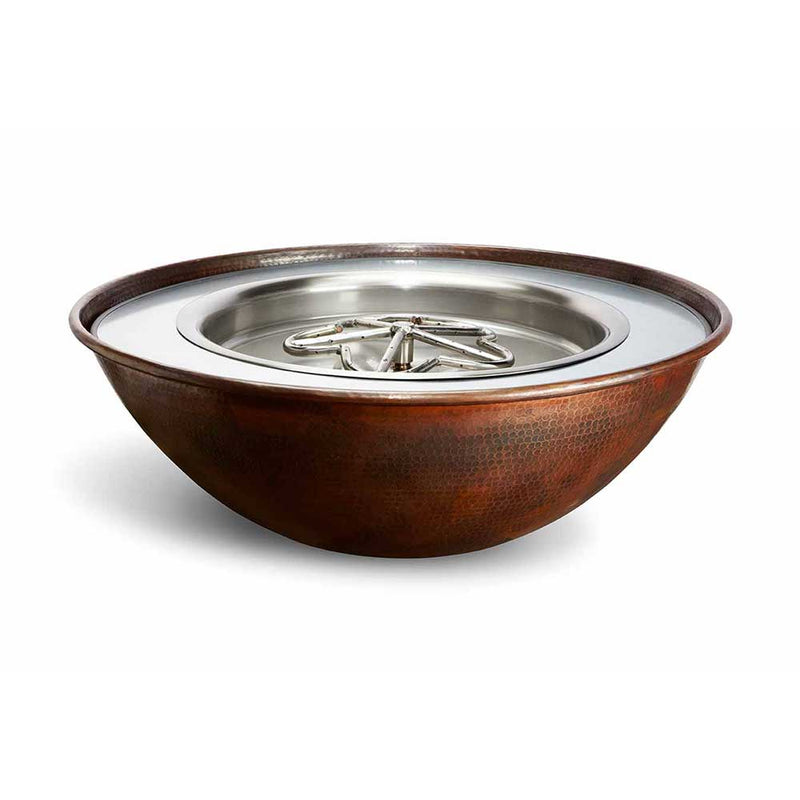 Tempe Hammered Copper Torpedo Fire Bowl 31" by HPC Fire
