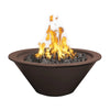 Warm and inviting, the java-colored Cazo fire bowl features a rich chocolate brown powder-coated finish that enhances the flickering flames. A stylish addition to any rustic or contemporary patio.