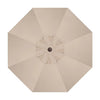 Deluxe Auto Tilt Bronze Aluminum 11 ft. Khaki Single Wind Vent Canopy Octagon O'bravia2 Patio Umbrella - UM812-00/4822 by Treasure Garden