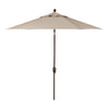 Deluxe Auto Tilt Bronze Aluminum 11 ft. Khaki Single Wind Vent Canopy Octagon O'bravia2 Patio Umbrella - UM812-00/4822 by Treasure Garden